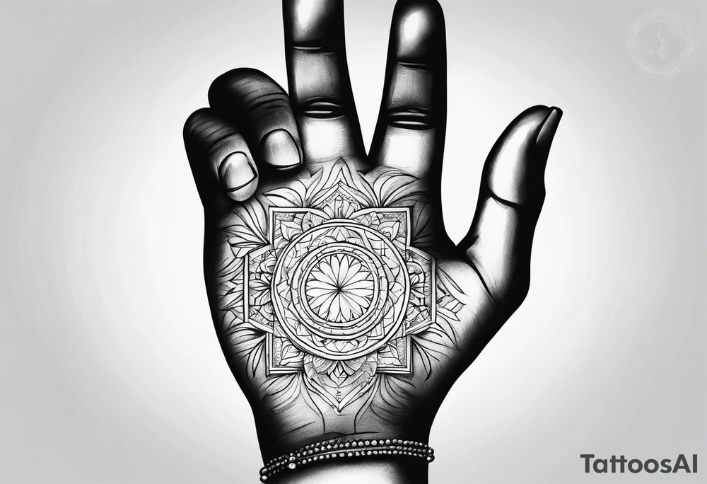 HOPE finger hand tattoo idea
