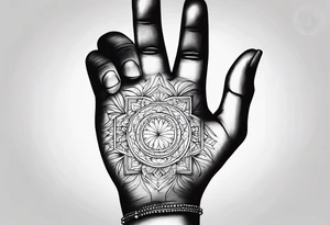 HOPE finger hand tattoo idea