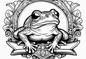 Frog sword tattoo idea