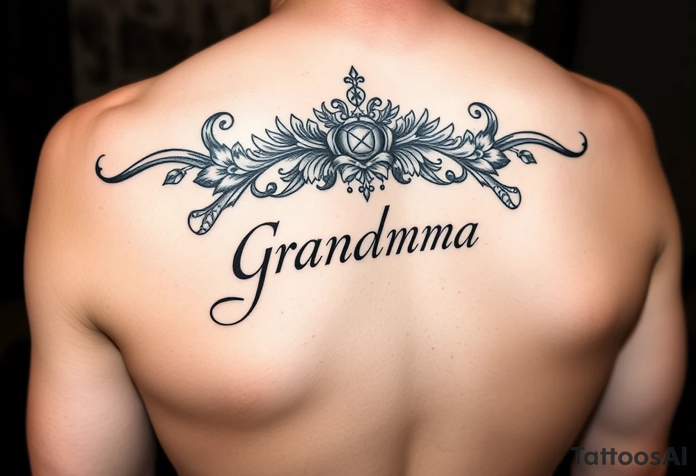 Memorial for grandma who loved gambling tattoo idea