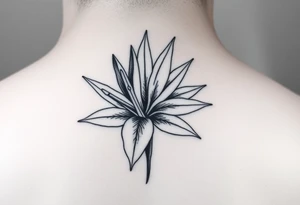 Bird of paradise flower tattoo idea