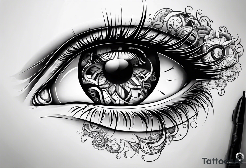 Eyes within infinity tattoo idea