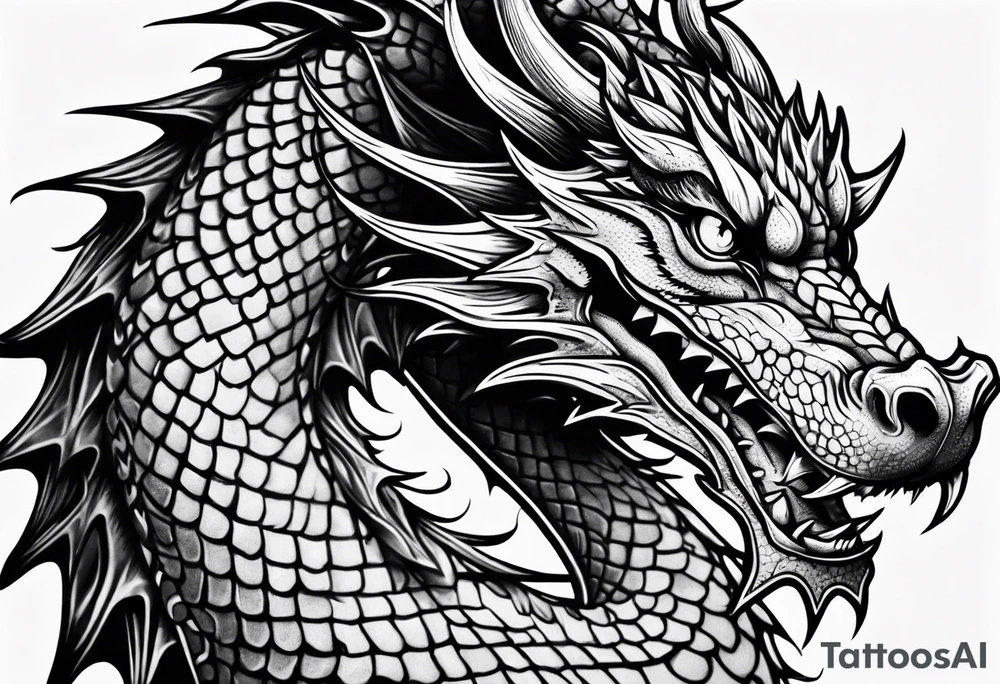 dragon tattoo idea
