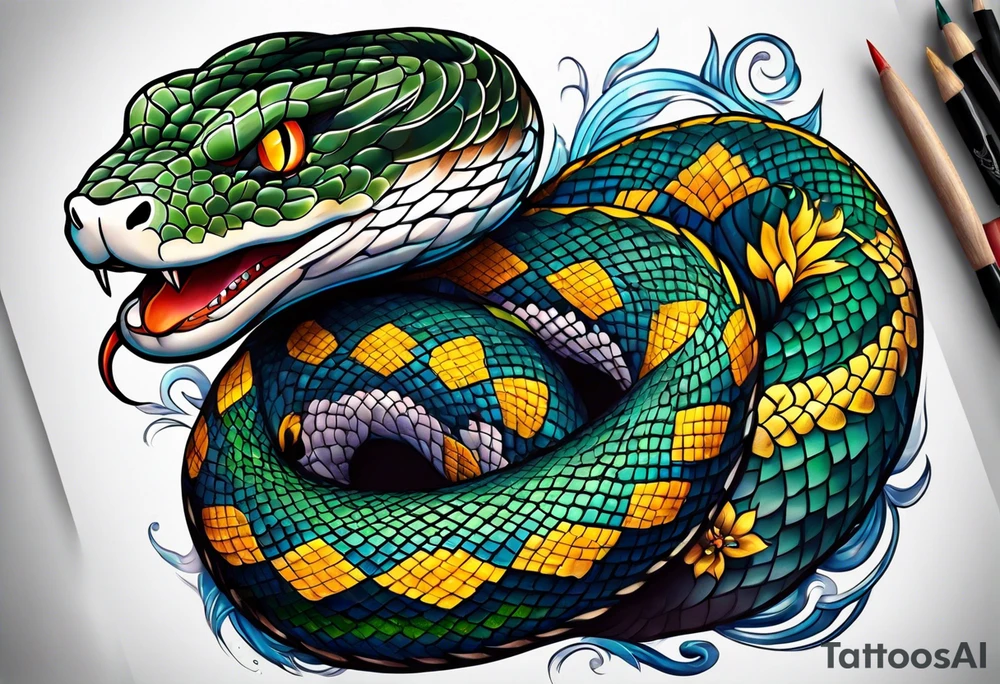 Snake tattoo idea