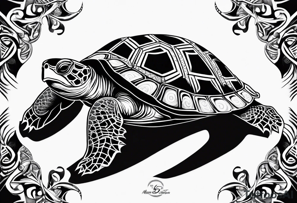 Samoan turtle tattoo idea