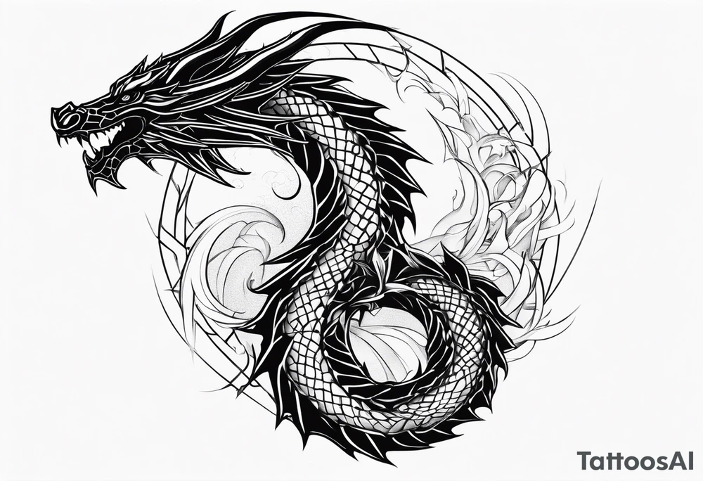 The numbers 0630 writing with a dragon tattoo idea