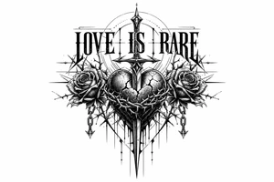 Love is rare tattoo idea