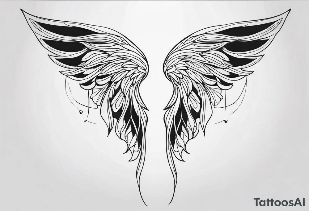 Angel wings tattoo idea