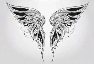 Angel wings tattoo idea