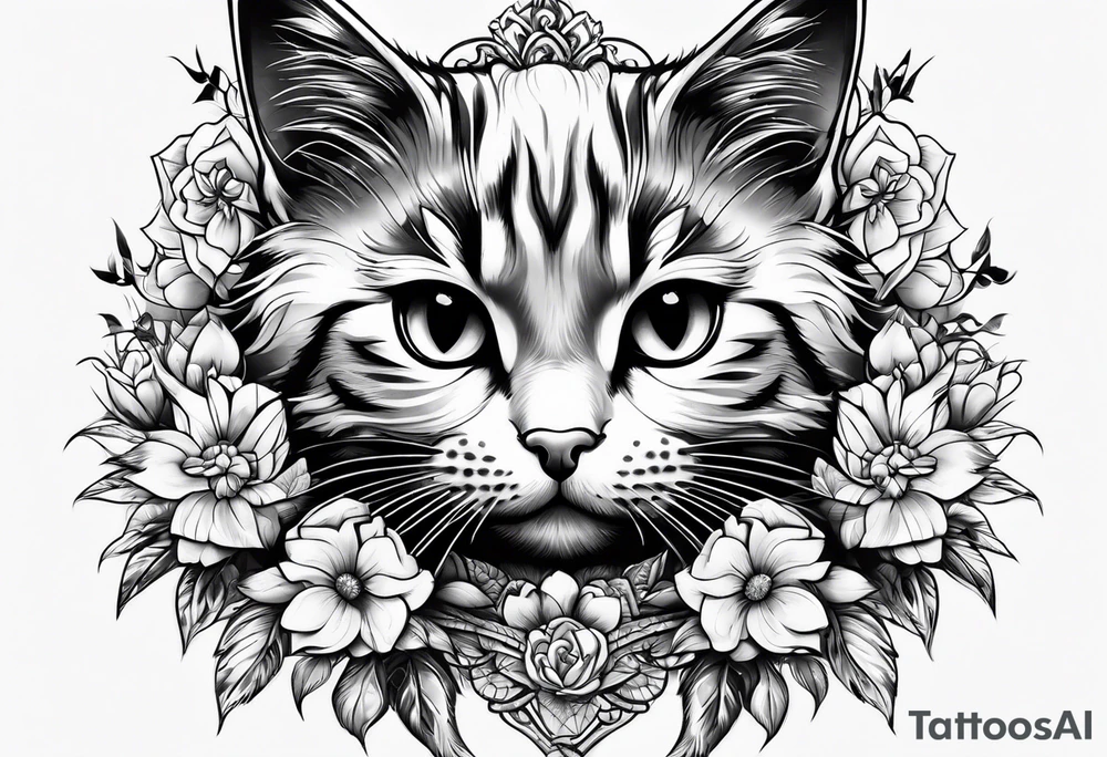 Kitten tattoo idea