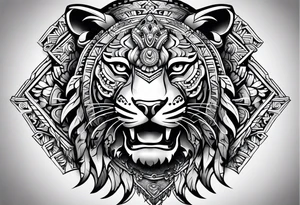 aztec jaguar warrior tattoo idea