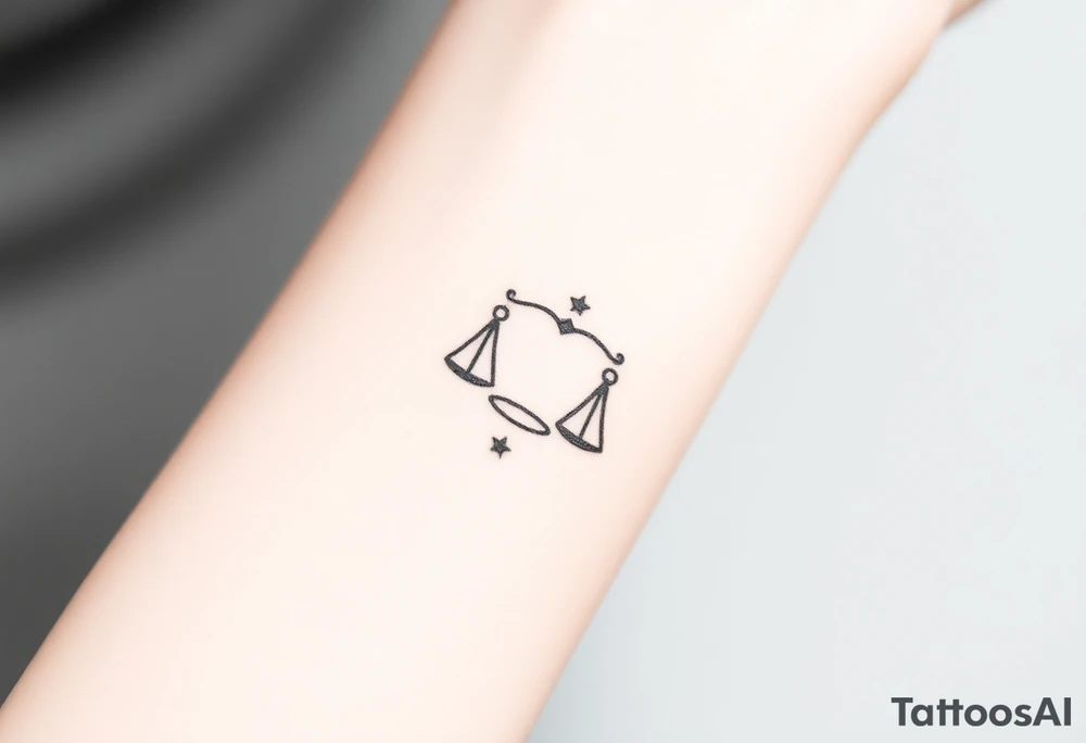 Libra stars tattoo idea