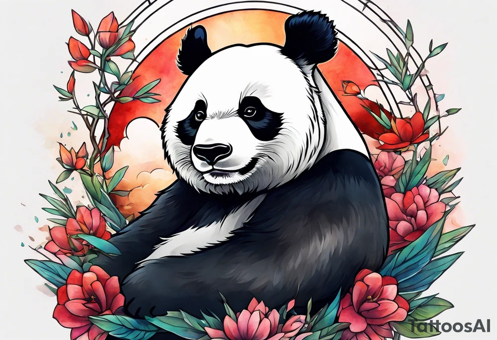 Don Draper riding a panda tattoo idea