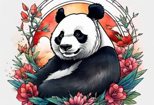 Don Draper riding a panda tattoo idea