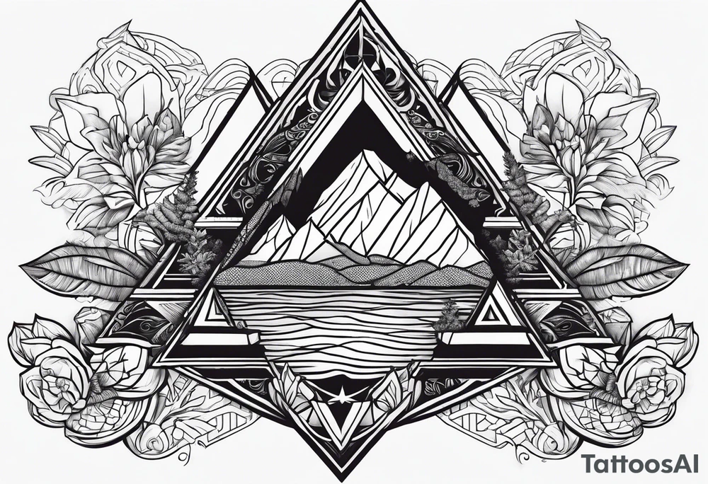 Elements of Trinidad and Canada tattoo idea