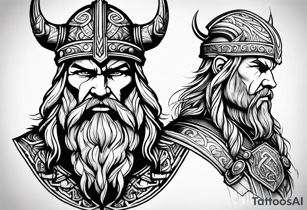 Viking Thor fat tattoo idea