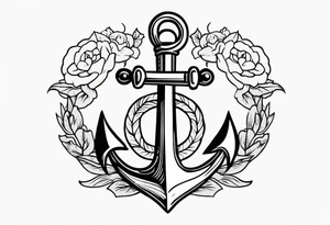 anchor old school vintage tattoo idea