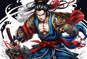 Raijin fuujin tattoo idea