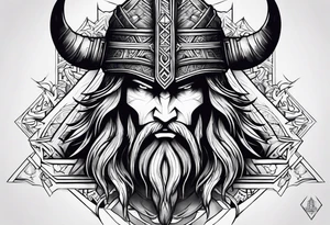 Valhalla fallen warrior tattoo idea