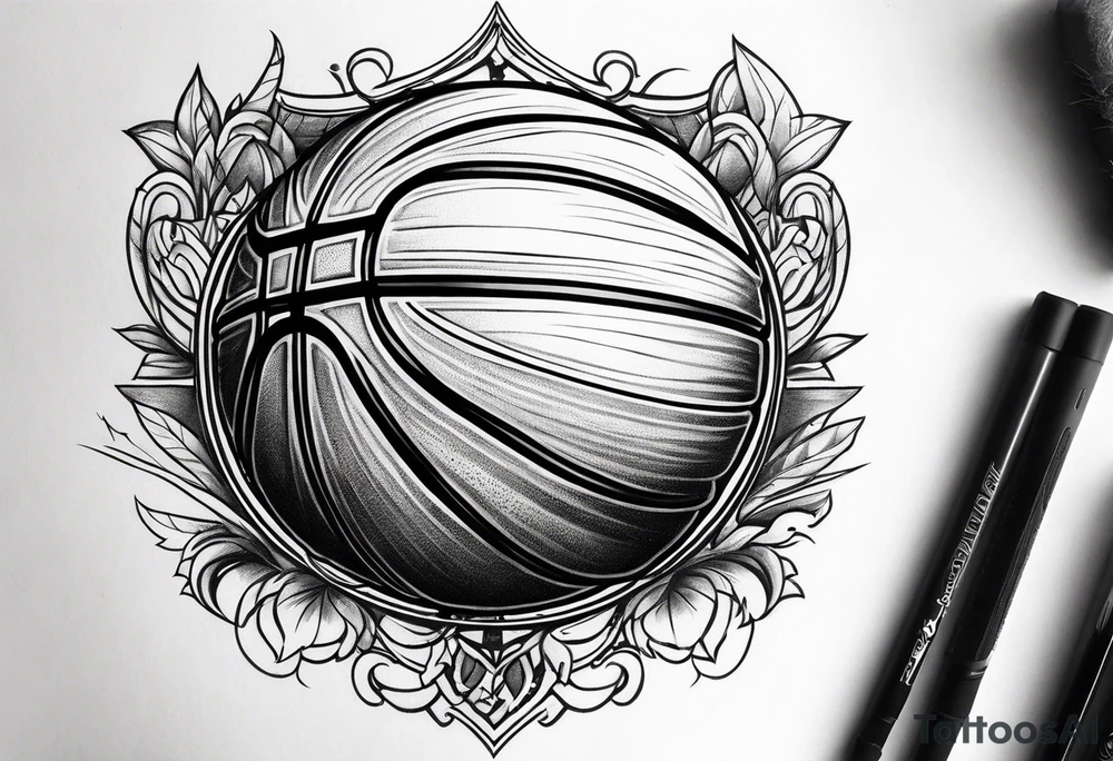 Basketball tattoo idea