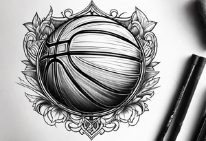 Basketball tattoo idea