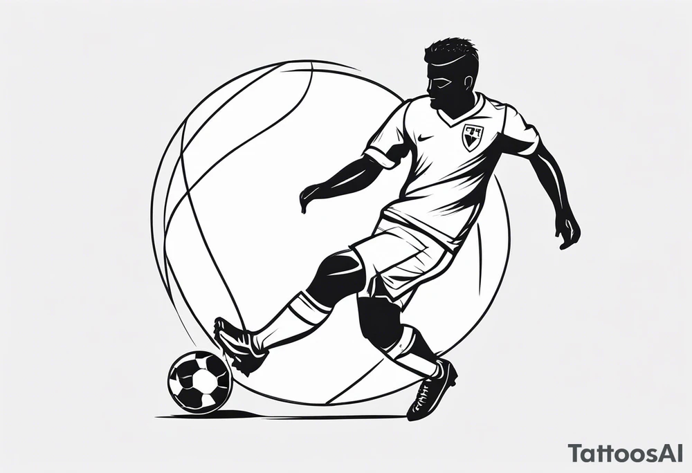 FOOTBALL PLAYING tattoo idea