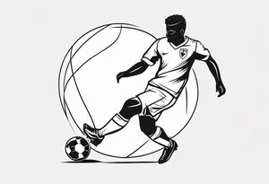 FOOTBALL PLAYING tattoo idea