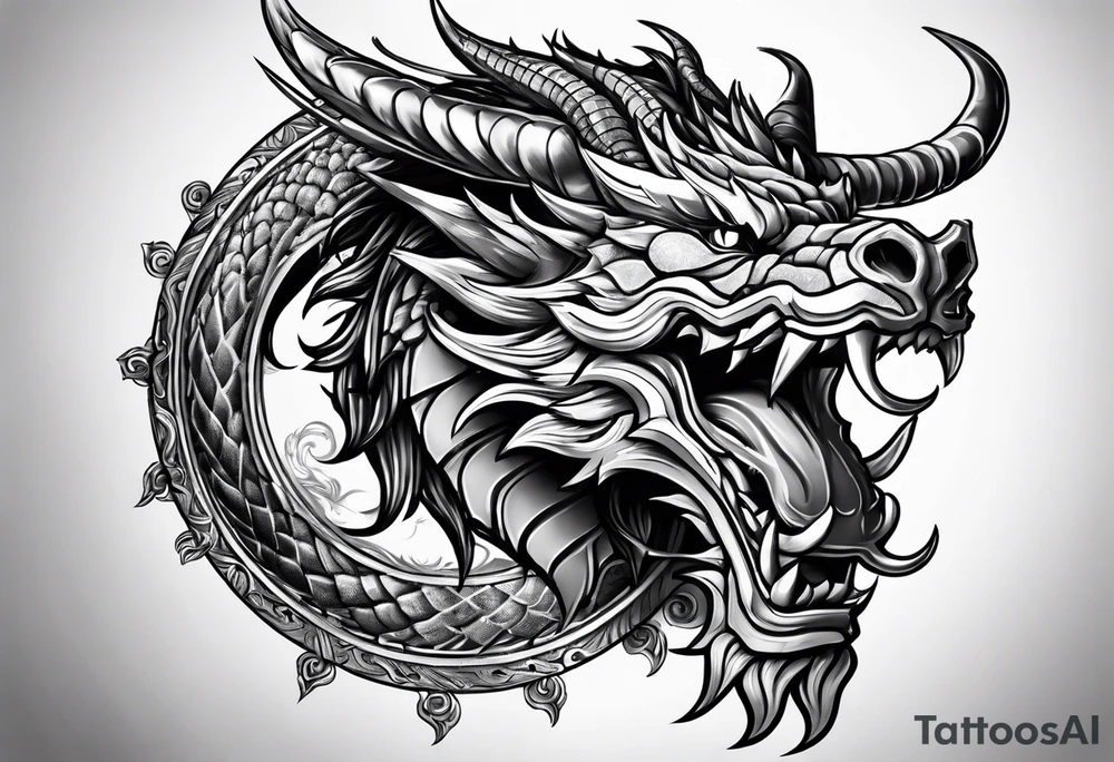 Taurus dragon tattoo idea