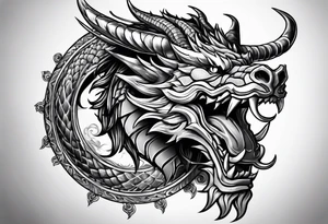 Taurus dragon tattoo idea