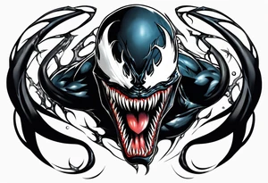 venom symbiote tattoo idea