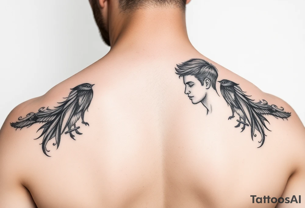 Father and son tattoo idea