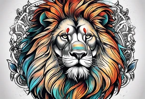german lion tattoo idea