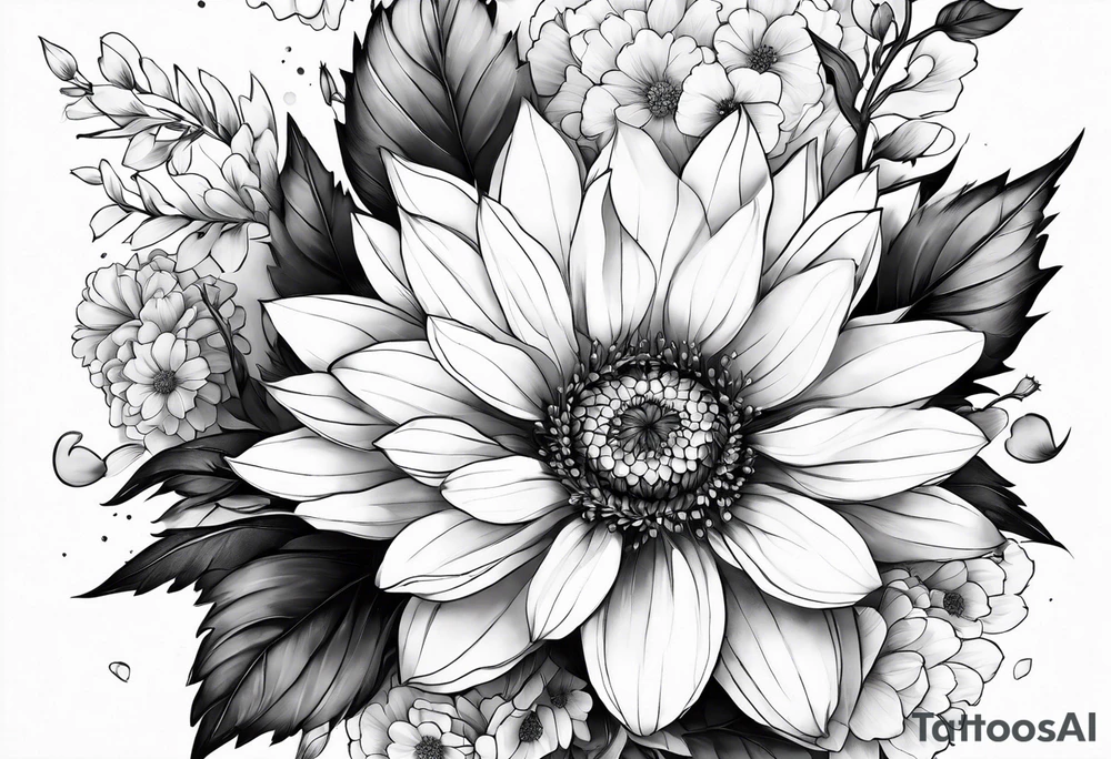 promised neverland Vida flower tattoo idea