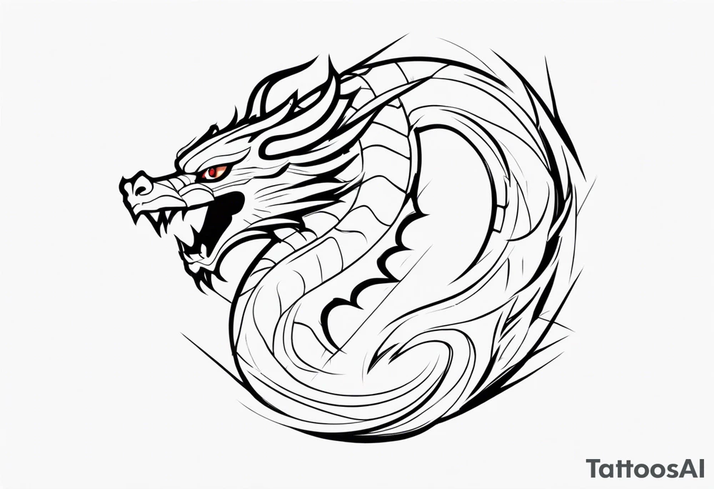 dragon, gaara from naruto symbol tattoo idea