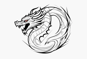 dragon, gaara from naruto symbol tattoo idea