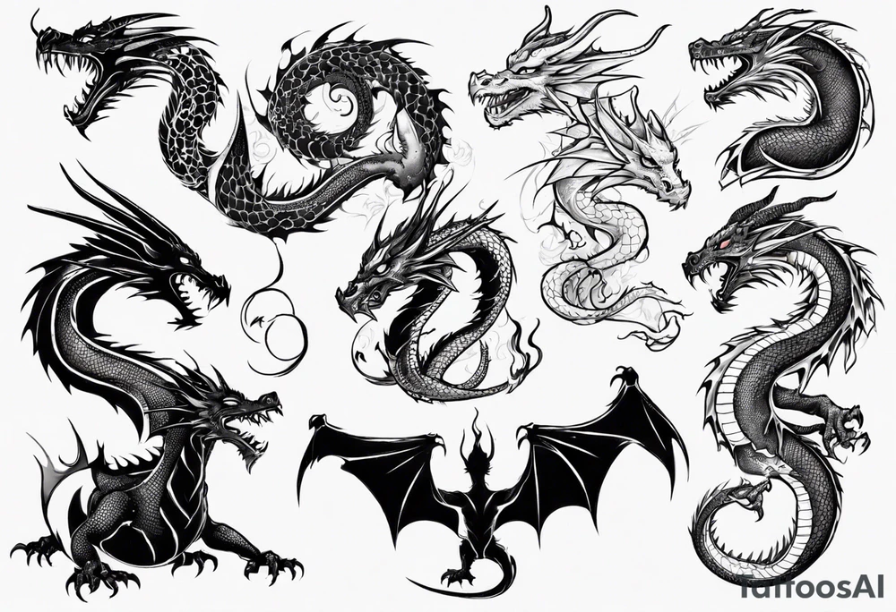 dragon tattoo idea