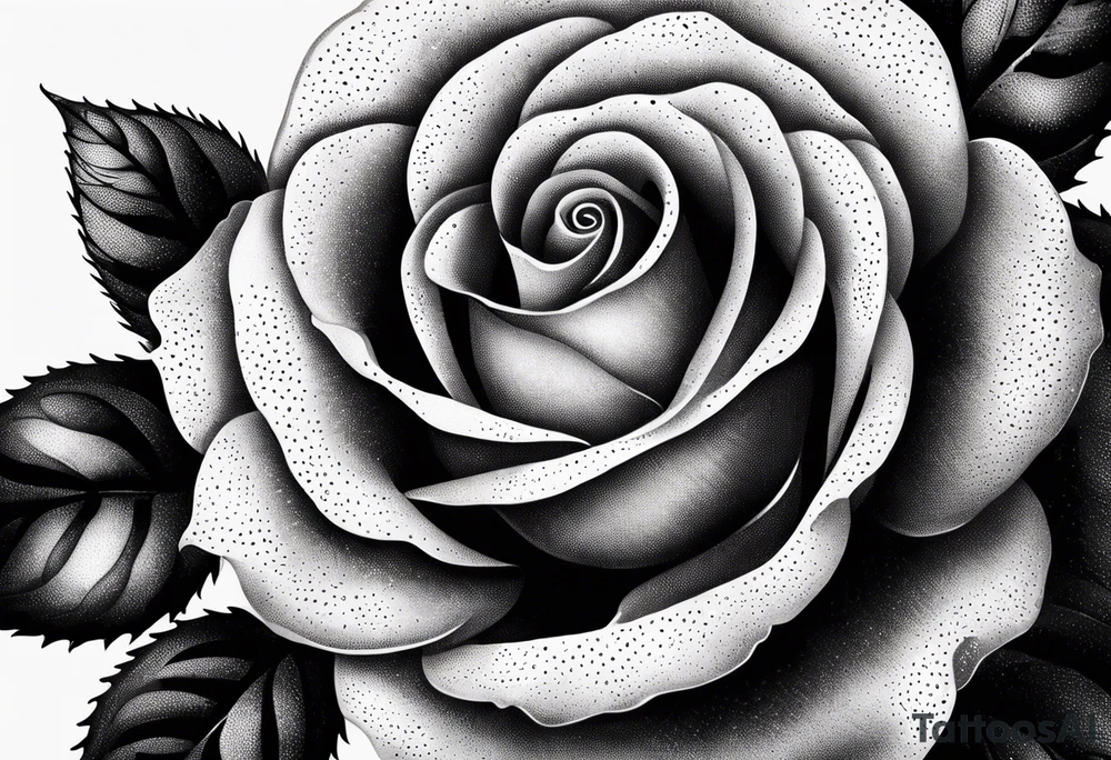 Rose and ornemental tattoo idea