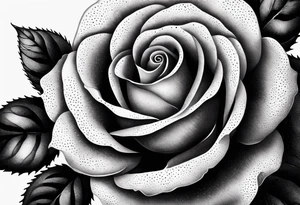 Rose and ornemental tattoo idea