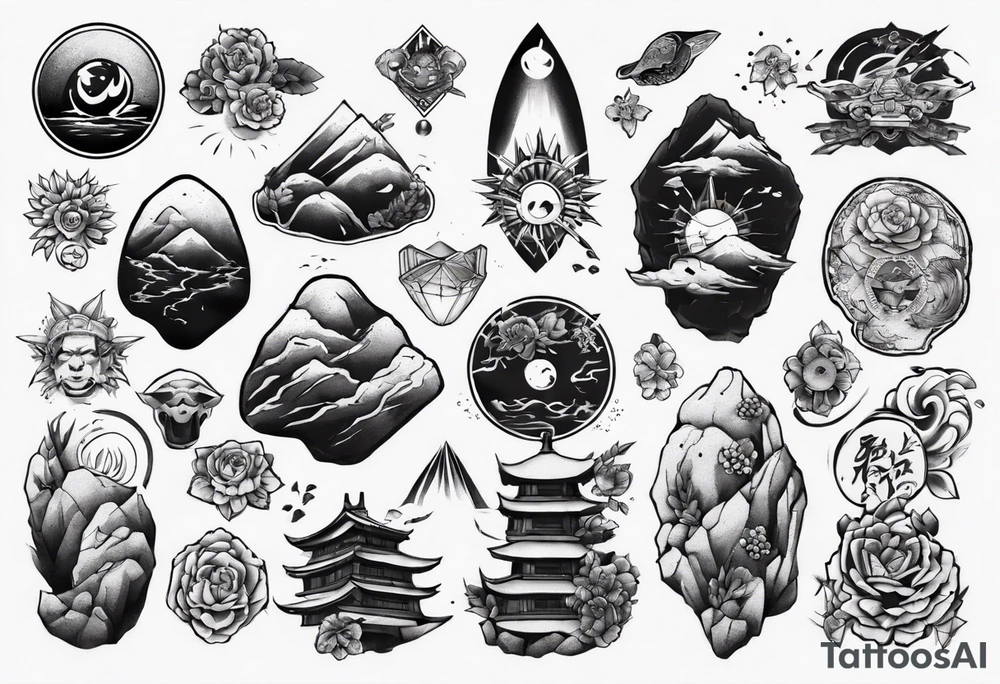 A rock tattoo idea