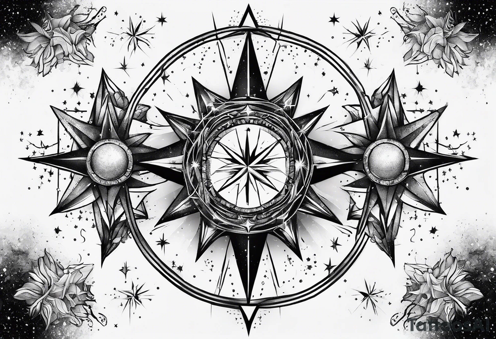 Gemini star constellation tattoo idea