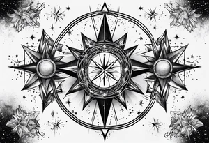 Gemini star constellation tattoo idea