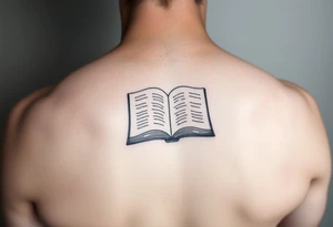 An open book tattoo idea
