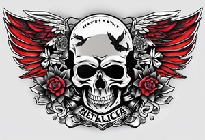 the band metallica tattoo idea