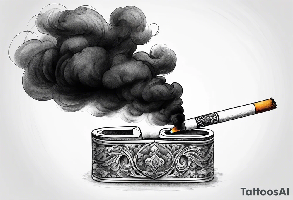 Draw me black smoke coming out of a cigarette tattoo idea Draw me black smoke coming out of a cigarette tattoo idea
