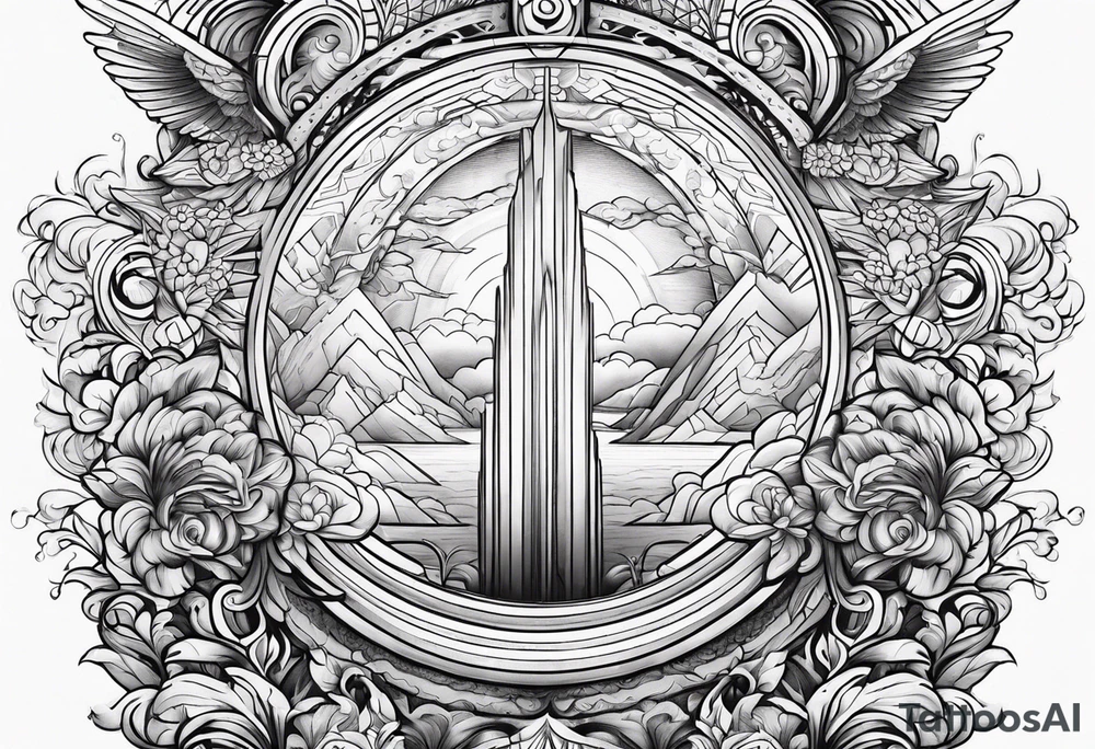 heaven vignette tattoo idea