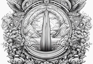 heaven vignette tattoo idea