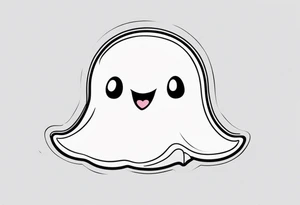 Cute ghost tattoo design tattoo idea