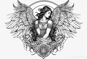 Cool Angel Tattoo for men tattoo idea
