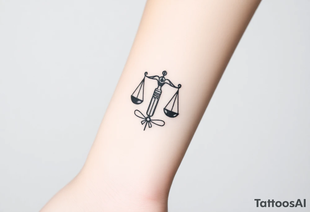 Libra zodiac tattoo idea