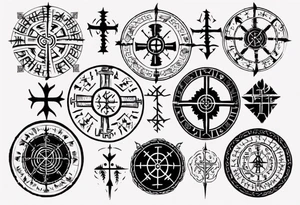 vegvísir tattoo idea